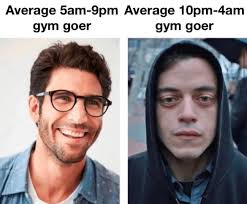 2 very different gym goers