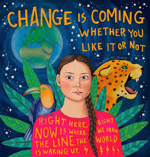 Greta Thunberg Illustration Art Amalia Wahlstrom Instagram Gretathunberg Fridaysforfuture Change Illustrati Climate Change Art Protest Art Climate Change