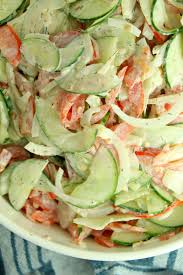 Creamy Cucumber Tomato Salad Recipe Creamy Cucumbers Creamy Cucumber Tomato Salad Cucumber Tomato Salad