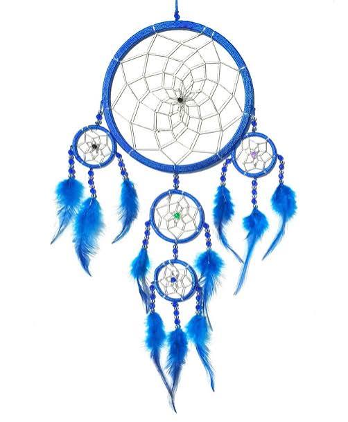 Dream Catcher Boys Blue Dreamcatcher Silver web 16X35cm Fair Trade  dreamcatchers | eBay