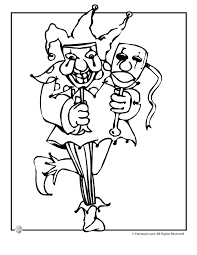 Students will love these simple color by number pages with a fun mardi gras theme. Mardi Gras Jester Coloring Page Woo Jr Kids Activities