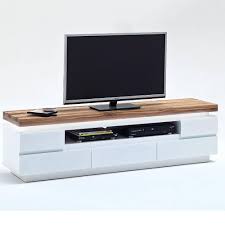 Découvrez nos réductions sur l'offre meuble tv bibliothèque sur cdiscount. Meubles Tv Meubles Et Rangements Meuble Tv Romina 5 Tiroirs Structure Laquee Blanc Mat Plateau Chene Noueux Huile Inside75