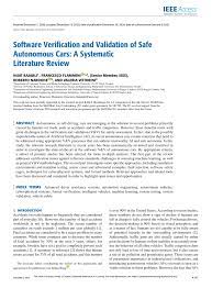 Check spelling or type a new query. Pdf Software Verification And Validation Of Safe Autonomous Cars A Systematic Literature Review