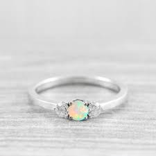 These sparkling 3 stone diamond engagement rings range what does a three stone engagement ring mean?. Opal And Diamond Diamond Engagement Ring 3 Stone Diamond Ring Handmade In Rose White Yellow Gold Or Platinum Aardvark Jewellery