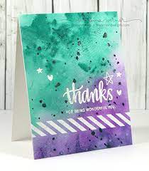 Quite the motivator seeing this on your wall every day! Watercolor Background Make A Card Monday 265 Kwernerdesign Blog