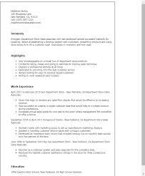 Professional Department Store Sales Associate Templates To Showcase Your Talent Myperfectresume