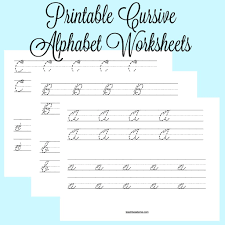 Check spelling or type a new query. Printable Cursive Alphabet Worksheets Teach Beside Me