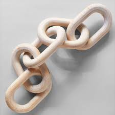 Pale Wood Chain Large Link Pale Wood Chain Metal Chain