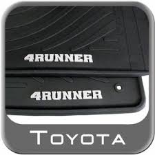 Toyota 4runner Floor Mats 2003 2009 Rubber All Weather Black 4 Piece Set Genuine Toyota Pt908 89090 20 Toyota 4runner 4runner Toyota