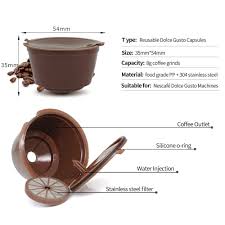 Keep up to date with. Refillable Coffee Capsules For Dolce Gusto 3 Psc Cappuccino Machine Coffee Capsules Dolce Gusto