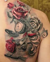 Black And Red Rose Tattoo For Women Red Roses Black Grey Tattoo Beautiful Tattoos For Women Tattoos Watch Tattoos