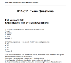 2020 Valid H11 811 Real Exam Questions Practice Huawei H11 811 Real Questions Earn Hcna Uc Certification This Or That Questions Exam Unified Communications