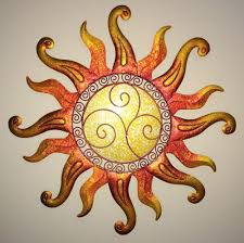 Swirl Sun Wall Art Glass Metal Sunburst Decor Sculpture Indoor Outdoor 22 Circle Wall Art Sun Wall Decor Wall Sculpture Art
