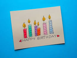 Simple Birthday Drawings For Dad 8 Super Easy Diy Watercolor Birthday Cards Cha Ching On A Shoestring Birthday Card Drawing Watercolor Birthday Cards Easy Birthday Cards Diy