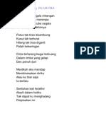 Dinginnya di malam ini suasana pilu terkenang daku kembali sejarah silam setelah engkau pergi sepi hatiku terpadamalah api cinta musnah harapan mengapa engkau sanggup mengubah fikiran hanya kerana peristiwa itu. Lirik 2 Pdf