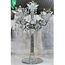 Crystal gold candle holder romantic party event candlestick home candelabra decor wedding centerpiece candle lantern. Crystal Candle Holders You Ll Love Wayfair Co Uk