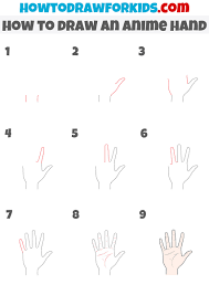 HOW TO DRAW ANIME HANDS STEP BY STEP: The step-by-step, drawn anime hand -  thirstymag.com