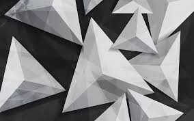 Black And White Geometric Wallpaper 4k Download Wallpapers Triangles 4k 3d Art Geometry Geometric Shapes Gray Background Besthqwallpapers Com Geometric Shapes Geometric Hd Backgrounds