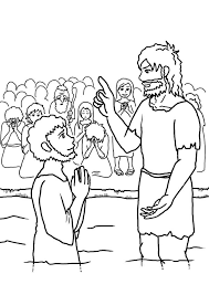 A few boxes of crayons and a variety of coloring and activity pages can help keep kids from getting restless while thanksgiving dinner is cooking. John The Baptist Speak To Jesus Coloring Page Netart