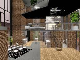 The Sims Resource Tsr Metro Modern 4 Story Loft Home By Chemy Sims 3 Downloads Cc Caboodle Sims House Sims House Design Sims 4 Loft