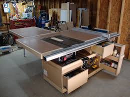 Saw Station Completed Kinda Woodworking Table Saw Woodworking Table Woodworking Workbench