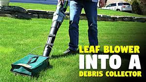 Now You Can Convert Any Handheld Leaf Blower Into A Debris Collector Meet Lawnch It A Unique Bag Shaped Leaf Blower Attachment Leaf Blower Blowers Lawn Decor