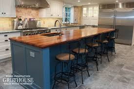 Kitchen design blog free quote: Custom Tigerwood Kitchen Island Top In West Chester Pa