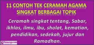 We did not find results for: 11 Contoh Teks Ceramah Singkat Agama Berbagai Topik Lengkap