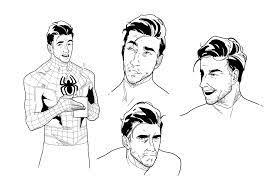I have to say the peter parker, the lazy version o. Artstation Peter B Parker Spider Man Into The Spiderverse Luis Bajo Collados