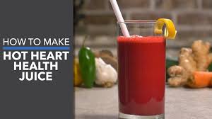 Hot Heart Health Juice Healthy Juice Recipes Juicing Recipes Juicing For Health