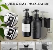 Amazon.com: Shower Shampoo Dispenser Wall Mounted – 3 ...