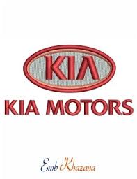 The a letter misses the horizontal bar. Kia Motors Logo Embroidery Design Motor Logo Kia Motors Embroidery Logo