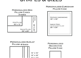 My Pillow Size Chart Muhlis Co