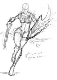 More images for fighting female reference drawing » Fighting Girl Drawing Base Novocom Top