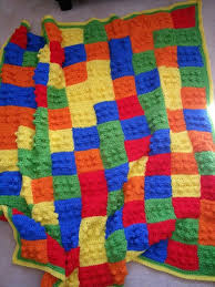 Purchase this digital pattern for a crochet lego blanket! Lego Crochet Blanket Blanket Knitting Patterns Crochet Lego Crochet Granny Square Blanket