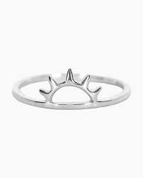 silver sunset ring