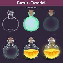 Bottle Tutorial By Anastasia Berry On Deviantart Bottle Drawing Digital Painting Tutorials Tutorial
