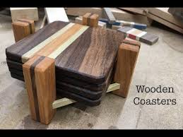 Making Wooden Coasters With Holders 6 Different Designs Youtube Wooden Coasters Diy Wood Coasters Diy Wooden Coasters