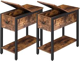 We obtain this recliner laptop table pictures from the net and we think that those are the best for you. Amazon Com Hoobro Narrow End Tables Flip Top Side Table With Storage Shelf Nightstands Recliner Side Tables In Living Room Bedroom Space Saving Wood Look Accent Table Rustic Brown Bf34bzp201 Home Kitchen