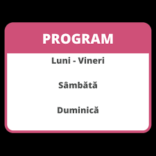 Programul de lucru al magazinului nostru este: Autocolant Program