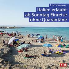 Zuvor hatte österreich eine reisewarnung für das gesamte italienische staatsgebiet ausgesprochen. Zeit Im Bild Urlaub In Italien Ab Sonntag Muss Man Bei Der Einreise Nach Italien Nicht Mehr In Quarantane Das Soll Sommertourismus Ermoglichen Bei Der Heimreise Nach Osterreich Ist Nach Derzeitigem