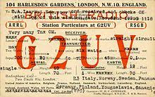 Just play around with it back and forth till you get the format, letter colors etc. Qsl Card Wikipedia