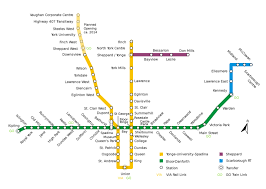 La implementación del metro permitirá una nueva organización del transporte público de quito que busca disminuir la congestión vehicular, una. Subway Toronto Metro Map Canada