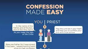 How To Confess Here Are The Easy Steps Confession Chart And Examination Of Conscience Guides Catholic Confession Examination Of Conscience Confessions