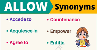 The crossword solver found 20 answers to the allow crossword clue. Another Word For Allow 100 Synonyms For Allow With Useful Examples 7esl