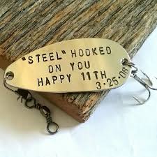 There is nothing like a test of creative gift buying after 11 years!! 11th Anniversary Gift For Husband Fishing Lure 11 Year Etsy 11 Year Anniversary Gift 11th Anniversary Gifts Anniversary Gifts For Husband
