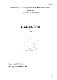 Facultatea de geografie face parte din cadrul universității din bucurești, fiind una dintre dintre cele mai vechi facultăți ale acesteia. Doc 72682587 Curs Cadastru Doc Moisil Cornelia Academia Edu