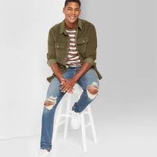That means you won't have to worry about most showing too much or being too high. Mens Black Ripped Jeans Target