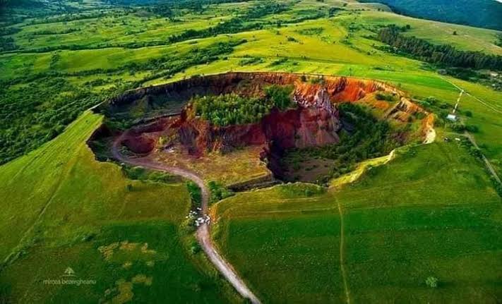 Racos Volcano, Romania - a reminder of the how the region's landscape was  formed, visitors can walk through the remains of a volcano that hasn't been  active in 10,000 years. Read more
