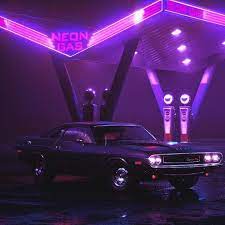 Neon Gas 1920 X 1080 Cursor Responsive Music Wallpaper Engine Dark Purple Aesthetic Neon Gas Purple Aesthetic
